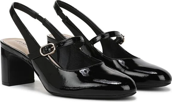 LifeStride Women's Trust Slingback Pump Dark Cherry Patent 9 M - Image 3