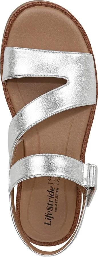 LifeStride Women's Waverly Round Open Toe Strappy Platform Sandals - Image 4