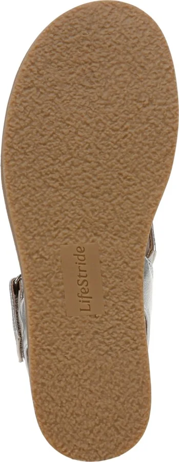 LifeStride Women's Waverly Round Open Toe Strappy Platform Sandals - Image 5