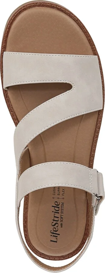 LifeStride Women's Waverly Round Open Toe Strappy Platform Sandals - Image 8