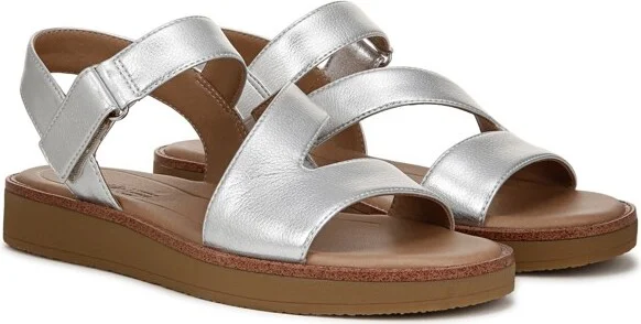 LifeStride Women's Waverly Sandal Silver 11 W - Image 2