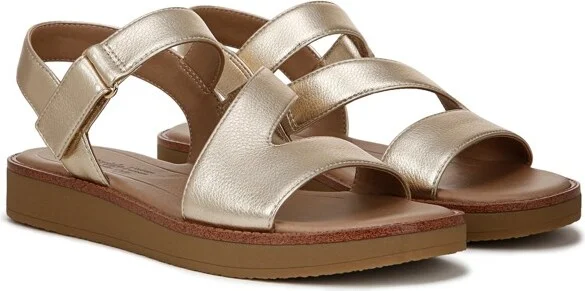LifeStride Women's Waverly Sandal Silver 11 W - Image 4
