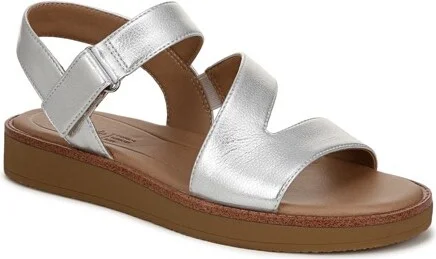 LifeStride Women's Waverly Sandal Silver 11 W