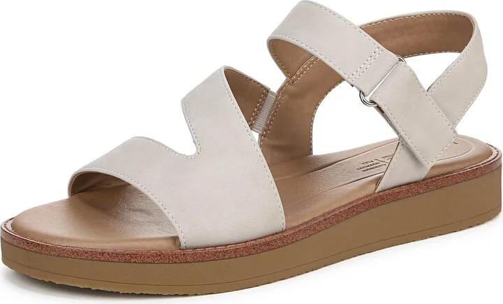 LifeStride Womens Waverly Sandal Stone Beige 11 M
