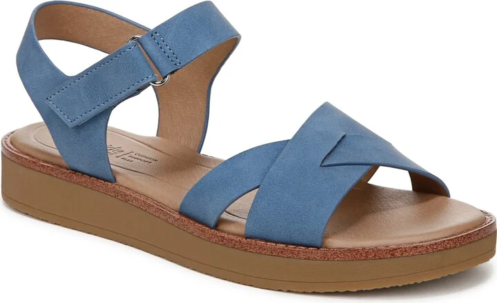 Blue Faux Leather