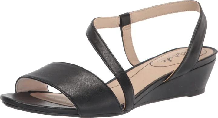 LifeStride Womens Yasmine Sandal Black Synthetic 11 W