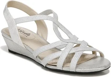 LifeStride Women's Yaya Sandal Soft Silver 10 N