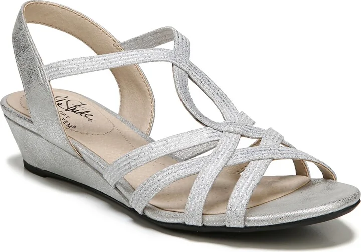 LifeStride Women's Yaya Strappy Wedge Sandals