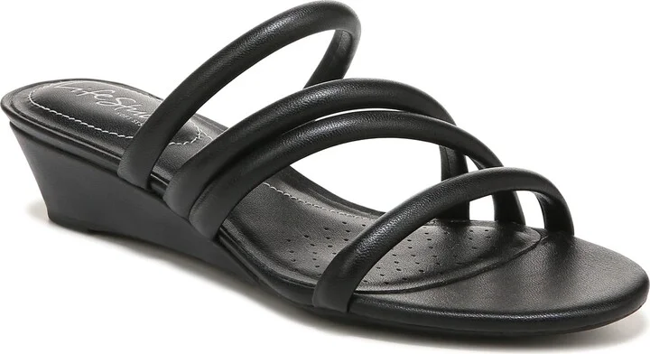 LifeStride Womens Yours Truly Strappy Wedge Sandal