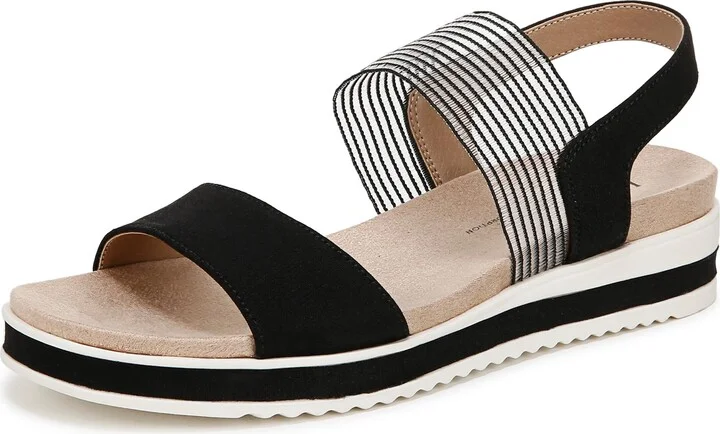 LifeStride Womens Zing Sandal Black 10 W