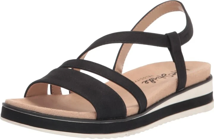 LifeStride Womens Zoe Sandal Black 8.5 W