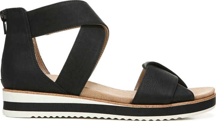 LifeStride Women's Zoom Round Open Toe Crisscross Wedge Sandals - Image 2