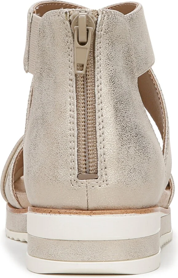 LifeStride Women's Zoom Round Open Toe Crisscross Wedge Sandals - Image 11