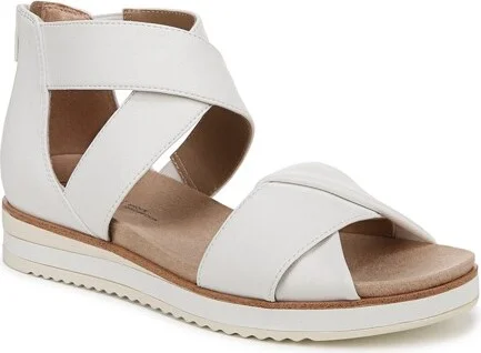 LifeStride Women's Zoom Sandal Bright White 6.5 M