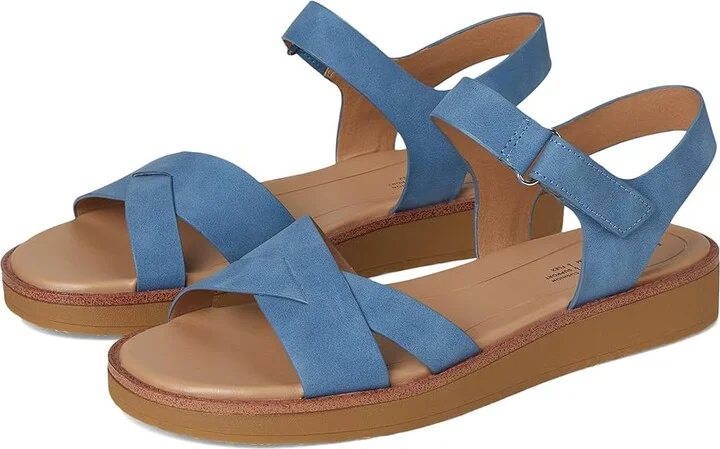 LifeStride Wren Women's Sandals Blue : 5.5 M (B), Faux Leather