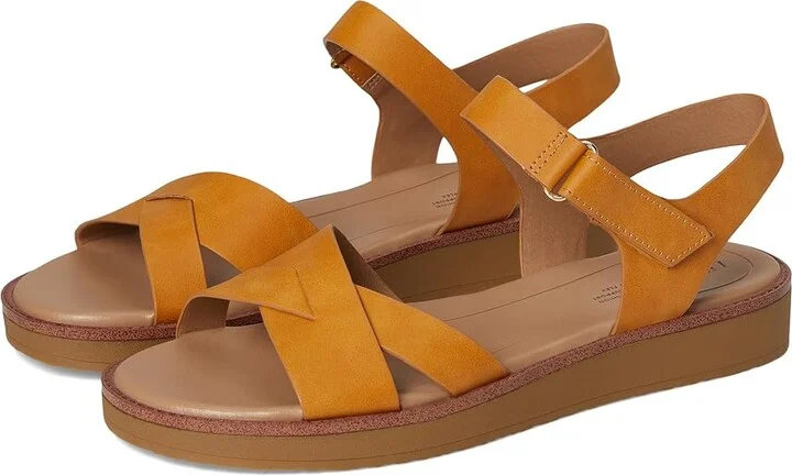 LifeStride Wren Women's Sandals Inca Gold : 7 M (B), Faux Leather
