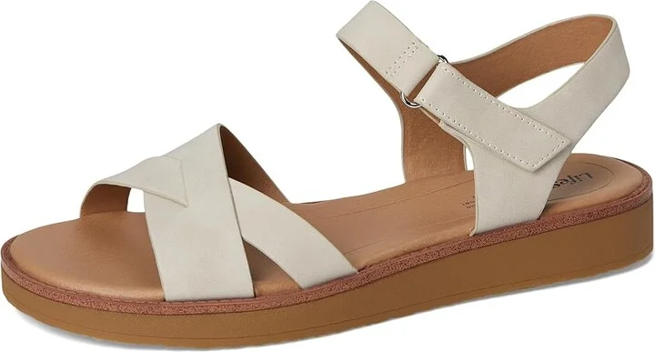LifeStride Wren Women's Sandals Stone : 8.5 W (C), Faux Leather - Image 5