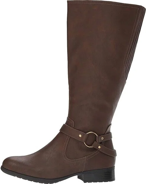 LifeStride X-Felicity Wide Calf Women's Boots Dark Tan : 9.5 M (B), Synthetic - Image 7