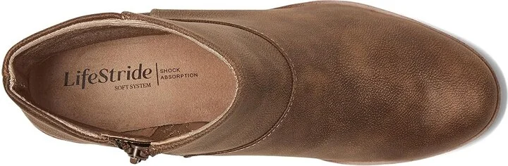 LifeStride Zariah Women's Boots Brown : 8.5 W (C), Leather - Image 2