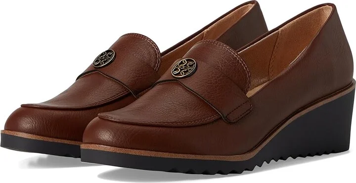 LifeStride Zed High Women's Heels Dark Tan : 9 M (B), Leather