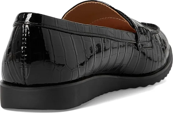 LifeStride Zee Loafer/Moc Shoes Women's Flat Shoes Black Croco : 7 M (B), Faux Leather - Image 4