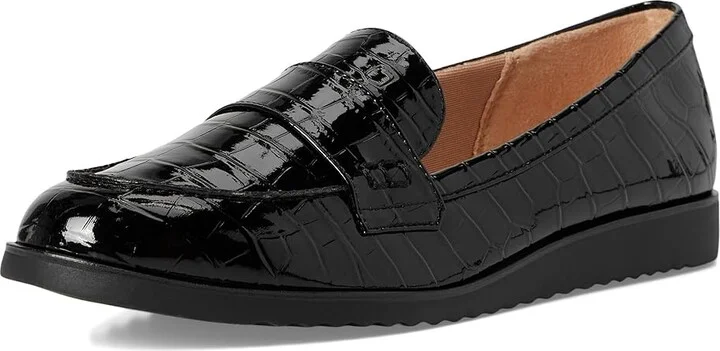 LifeStride Zee Loafer/Moc Shoes Women's Flat Shoes Black Croco : 7 M (B), Faux Leather - Image 5