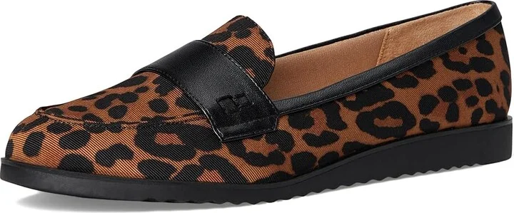 LifeStride Zee Loafer/Moc Shoes Women's Flat Shoes Brown Leopard : 8 W (C), Faux Leather - Image 5