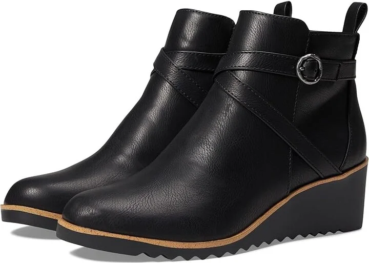 LifeStride Zinfandel Women's Boots Black : 9 W (C), Synthetic