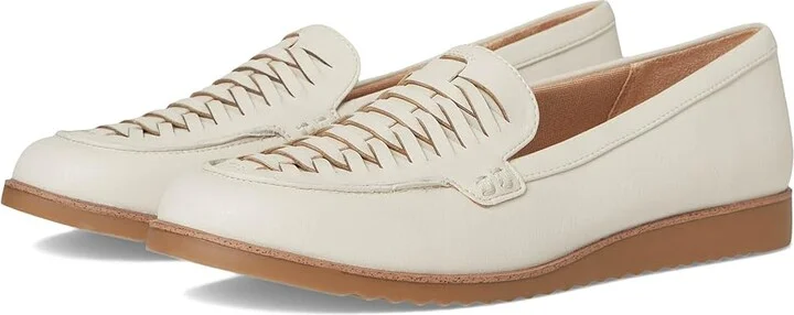 LifeStride Zoey Loafer/Moc Shoes Women's Flat Shoes Bone : 5.5 M (B), Synthetic
