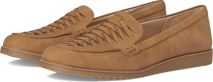LifeStride Zoey Loafer/Moc Shoes Women's Flat Shoes Tan : 7.5 W (C), Synthetic