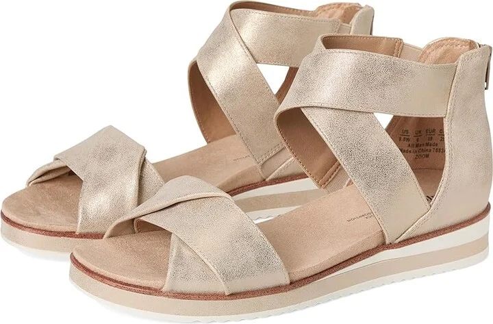 LifeStride Zoom Women's Shoes Platino Gold Metallic : 8.5 M (B), Synthetic