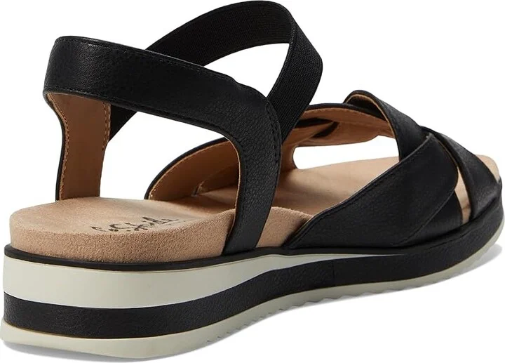 LifeStride Zuri Ankle Strap Sandals Women's Sandals Black : 9 M (B), Leather/Rubber/Textile - Image 4