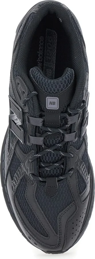 'lifestyle' Black Low Top Sneakers With Logo Patch On The Tongue And Logo Detail On The Side In Tech Fabric Man - Image 4