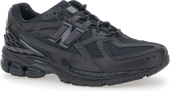 'Lifestyle' Black Low Top Sneakers With Logo Patch On The Tongue And Logo Detail On The Side In Tech Fabric Man - Image 2