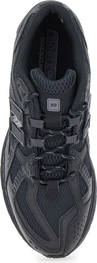 'Lifestyle' Black Low Top Sneakers With Logo Patch On The Tongue And Logo Detail On The Side In Tech Fabric Man - Image 4