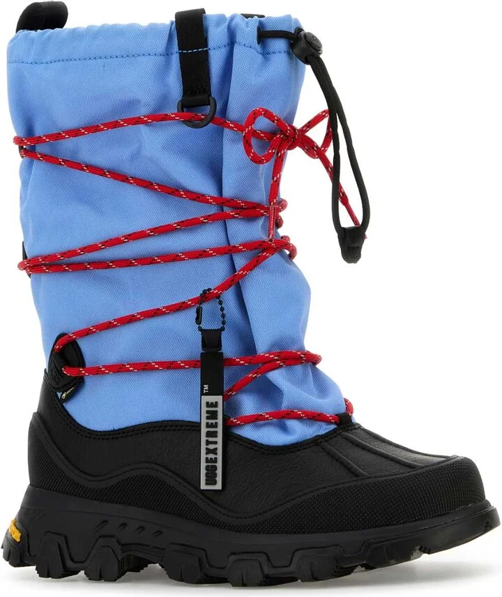 Light Blue Fabric W Metropeak Boots - Image 2