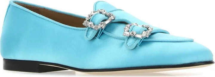 Light-blue Satin Brera Loafers - Image 2