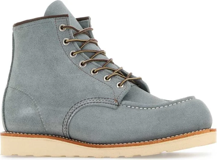 Light Blue Suede Ankle Boots - Image 2