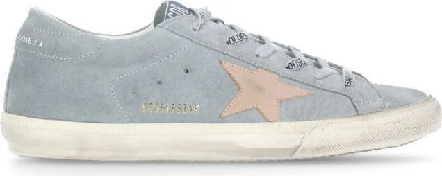 Light blue suede Super star sneakers