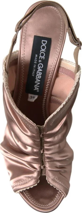 Light brown Slingback Corset Style Fastening stiletto Women's heels - Image 3
