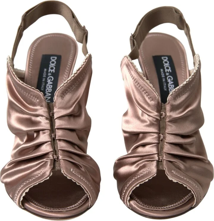 Light brown Slingback Corset Style Fastening stiletto Women's heels - Image 4