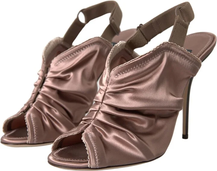 Light brown Slingback Corset Style Fastening stiletto Women's heels - Image 5