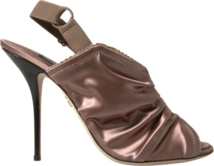 Light brown Slingback Corset Style Fastening stiletto Women's heels