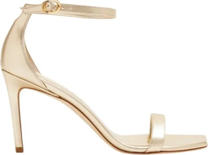 Light Gold Nunakedcurve 85 Sandals
