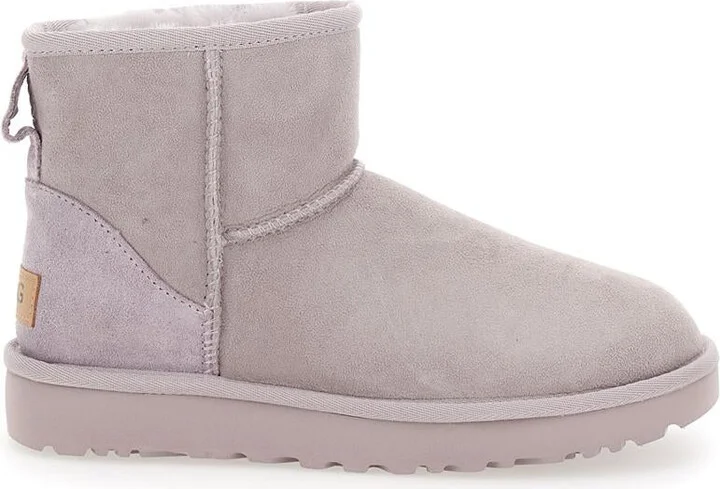 Light Gray 'Mini' Boots In Suede Woman
