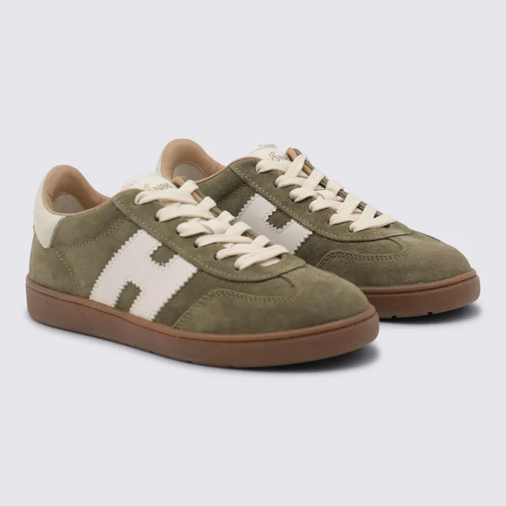 Light Green Leather Sneakers - Image 2