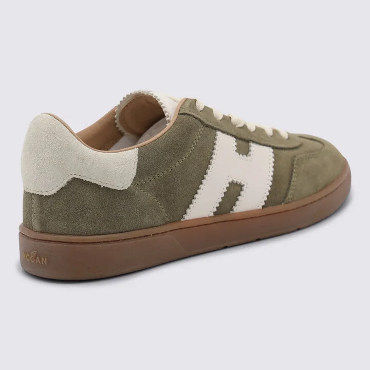 Light Green Leather Sneakers - Image 3