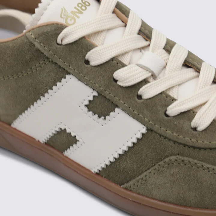 Light Green Leather Sneakers - Image 4