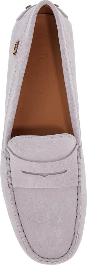 Light Grey Suede Leather Driving Moccasin - Image 2