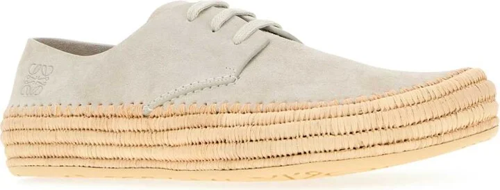 Light Grey Suede Rio Lace-up Shoes - Image 2